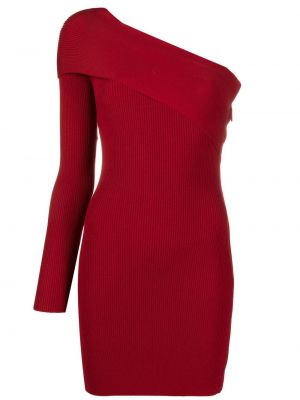 Плетена мини рокля Elisabetta Franchi червено