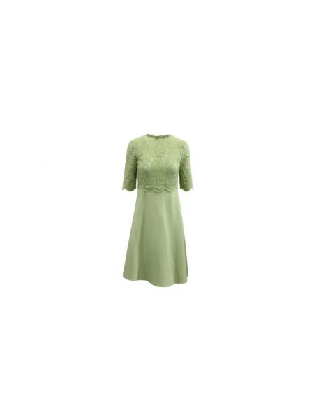 Sukienka wełniana retro Valentino Vintage zielona