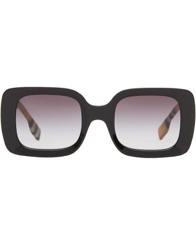 Gafas de sol a cuadros Burberry Eyewear negro