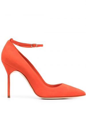 Hæler pumps Manolo Blahnik oransje