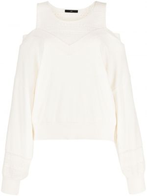 Плетен пуловер J Koo бяло