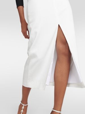 Midi sukně Isabel Marant bílé