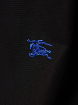Koszula bawełniana Burberry czarna
