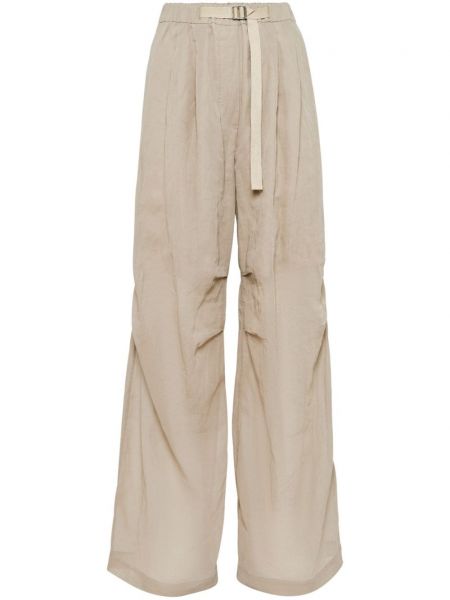 Bavlněné kalhoty Brunello Cucinelli hnědé