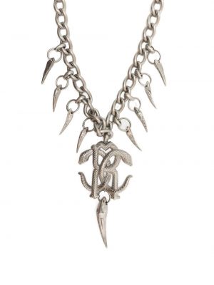 Stříbrný náhrdelník s hadím vzorem Roberto Cavalli
