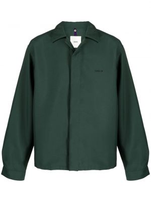 Raštuota medvilninė marškiniai Oamc žalia