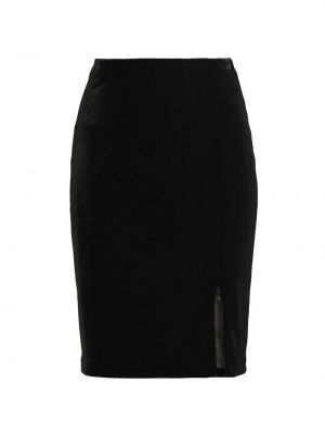 Черная бархатная юбка-карандаш Anne Fontaine