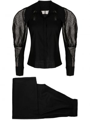 Oblek so sieťovinou Saiid Kobeisy čierna