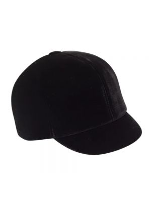 Aksamitna czapka Chanel Vintage czarna
