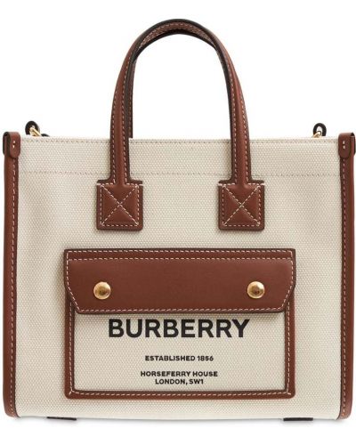 Kožená nákupná taška Burberry