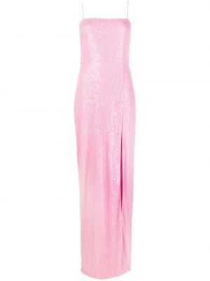 Rochie lunga cu paiete transparente Rotate roz
