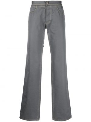 Pantalones rectos de cintura baja Gianfranco Ferré Pre-owned gris