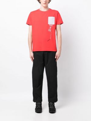 T-krekls ar izšuvumiem Ports V sarkans