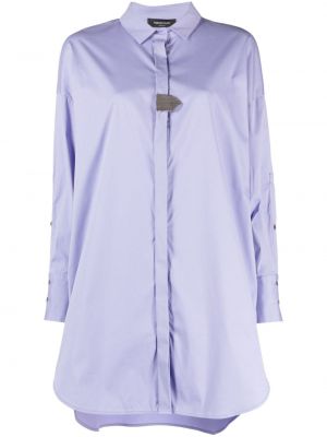 Robe chemise avec perles Fabiana Filippi violet