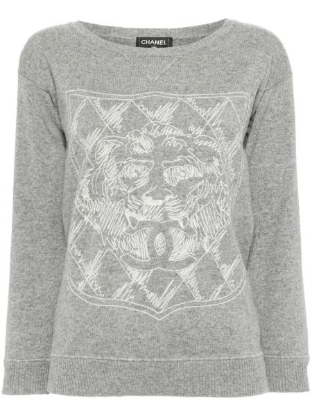 Kašmírový svetr s výšivkou Chanel Pre-owned
