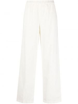 Manšestrové rovné kalhoty Aspesi bílé
