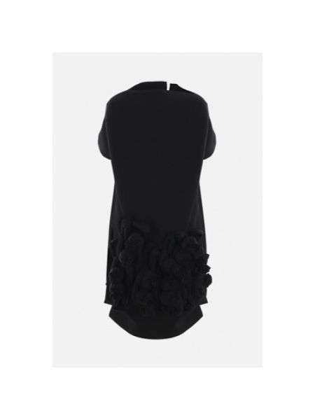 Mini vestido de lana con estampado geométrico Comme Des Garçons negro