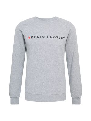 Majica s melange uzorkom Denim Project siva