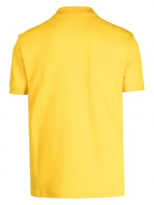 Kokvilnas polo krekls Lacoste dzeltens