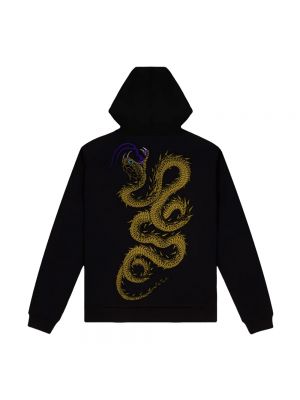 Sudadera con capucha de estampado de serpiente Dolly Noire negro