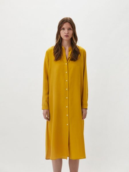 Платье-рубашка P.a.r.o.s.h. желтое