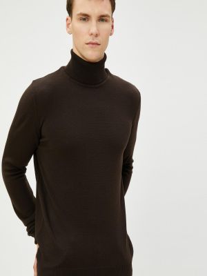 Sweter Koton brązowy