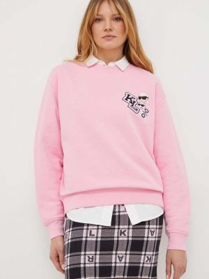Bluză Karl Lagerfeld roz