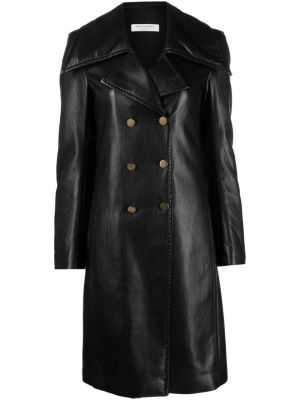 Kožený kabát Philosophy Di Lorenzo Serafini černý