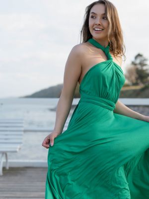 Rochie lunga By Your Side verde