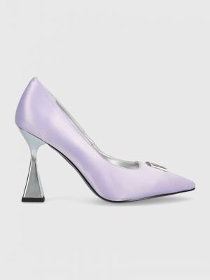 Ниски обувки с висок ток Karl Lagerfeld виолетово