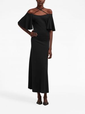 Midi šaty Ami Paris černé