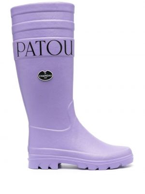 Raštuotos guminiai batai Patou violetinė