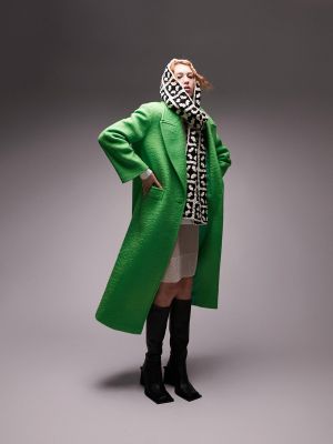 Пальто Topshop зеленое