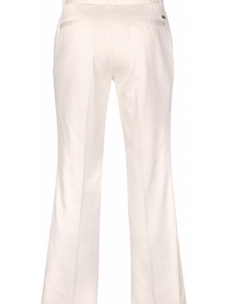 Spodnie klasyczne Lacoste Live białe
