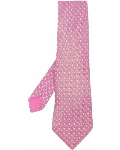 Corbata Hermès rosa