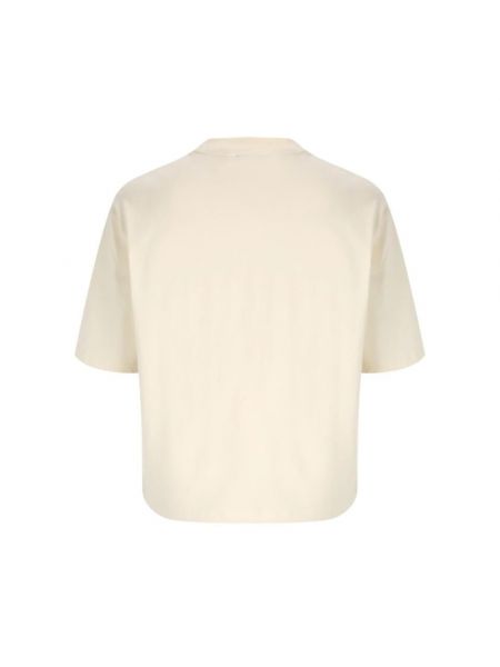 Camiseta de algodón manga corta Fila beige