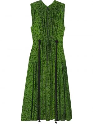 Sukienka midi z printem Proenza Schouler, zielony