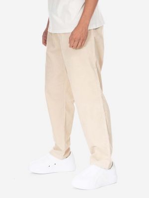Jednobarevné kalhoty Taikan béžové