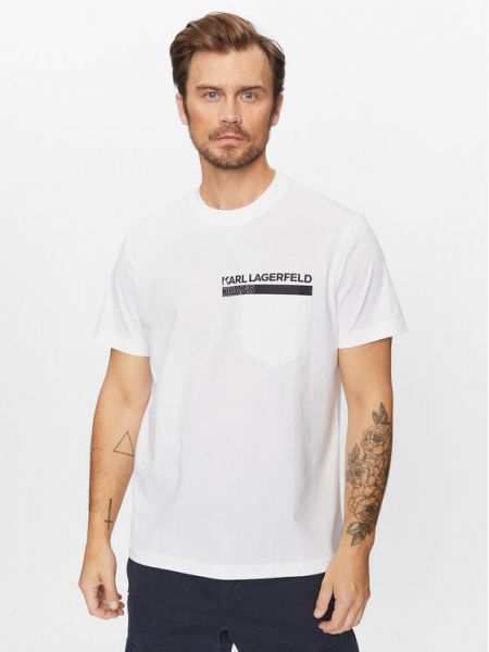 Тениска Karl Lagerfeld Jeans бяло