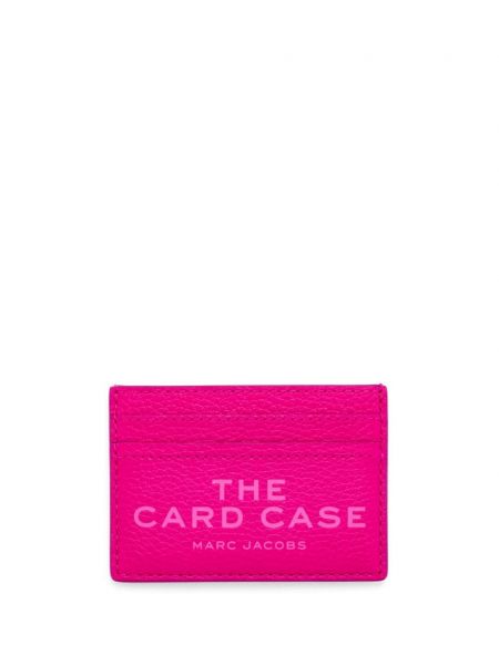 Kožená peněženka Marc Jacobs růžová