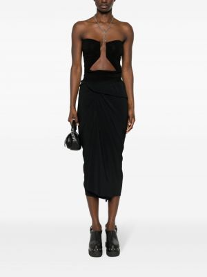 Asymetrické sukně Rick Owens černé