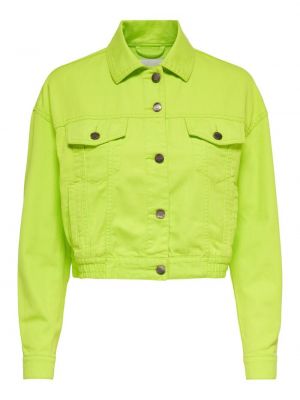 Неоновая куртка Only зеленая