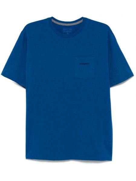 T-shirt Patagonia blå