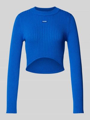 Dzianinowy sweter Hugo Blue niebieski