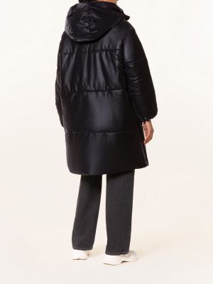 Płaszcz skórzany oversize Calvin Klein Jeans czarny
