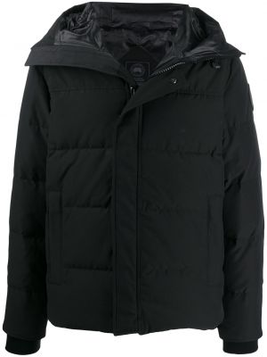 Abrigo con capucha acolchado Canada Goose negro