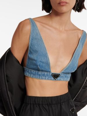 Σουτιέν bralette Prada μπλε