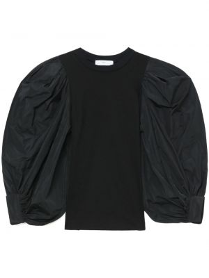 Памучна блуза Toga черно