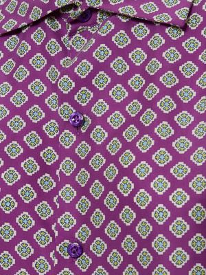 Camisa de seda Ralph Lauren Collection violeta