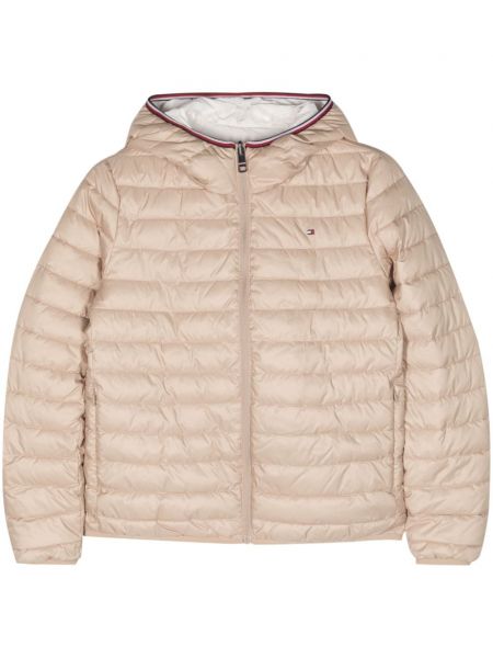 Lange jacke mit kapuze Tommy Hilfiger beige